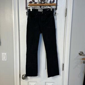 Everlane Black High Rise Kick Crop Jeans